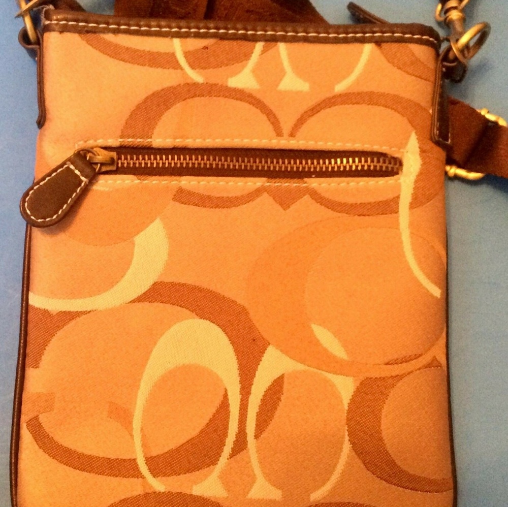 Brown/ light brown crossbody bag - Picture 2 of 3